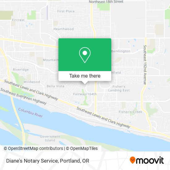 Diane's Notary Service map