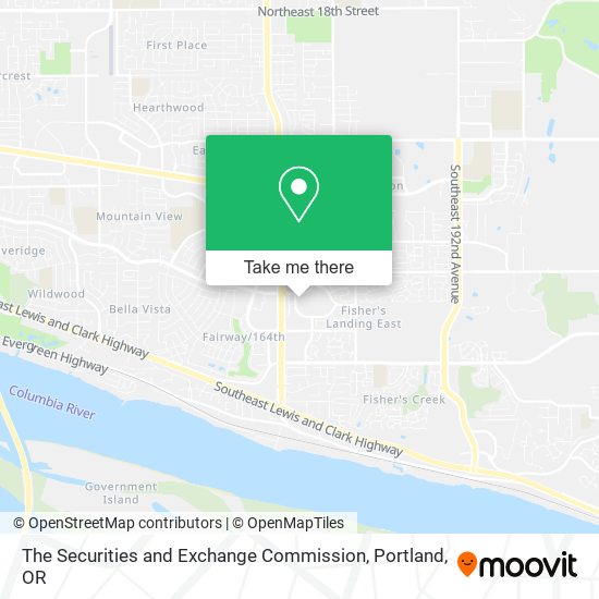 The Securities and Exchange Commission map