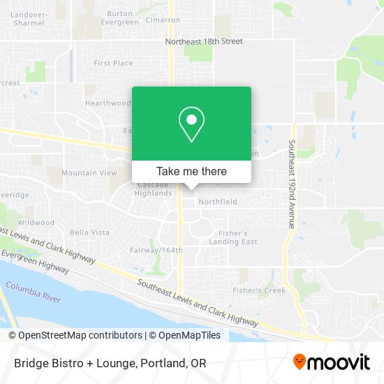 Bridge Bistro + Lounge map
