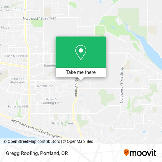 Gregg Roofing map