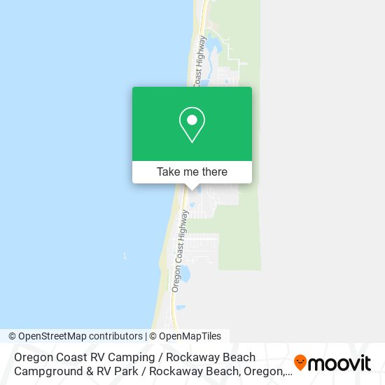 Oregon Coast RV Camping / Rockaway Beach Campground & RV Park / Rockaway Beach, Oregon map