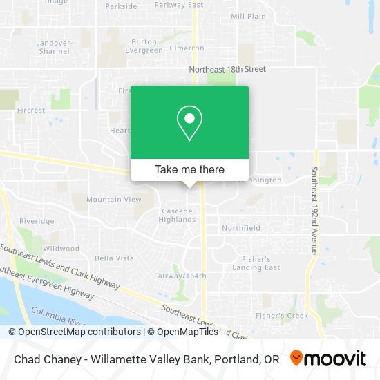 Chad Chaney - Willamette Valley Bank map