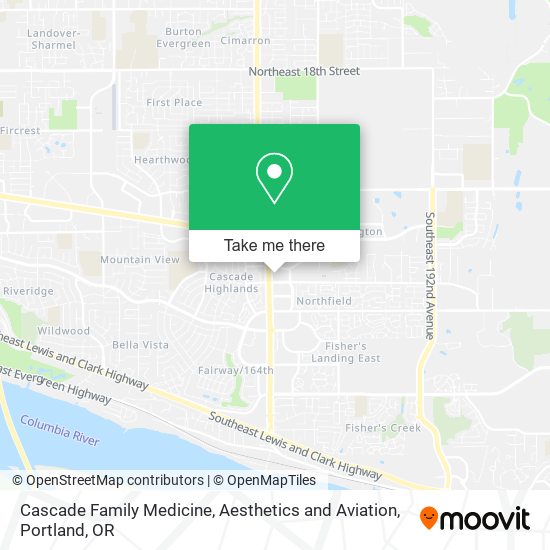 Mapa de Cascade Family Medicine, Aesthetics and Aviation