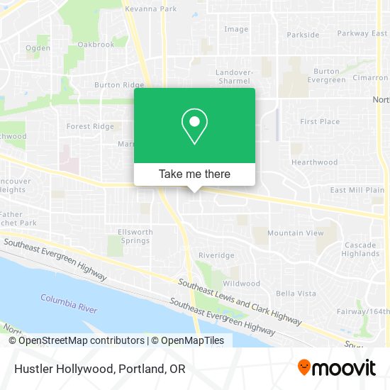 Hustler Hollywood map