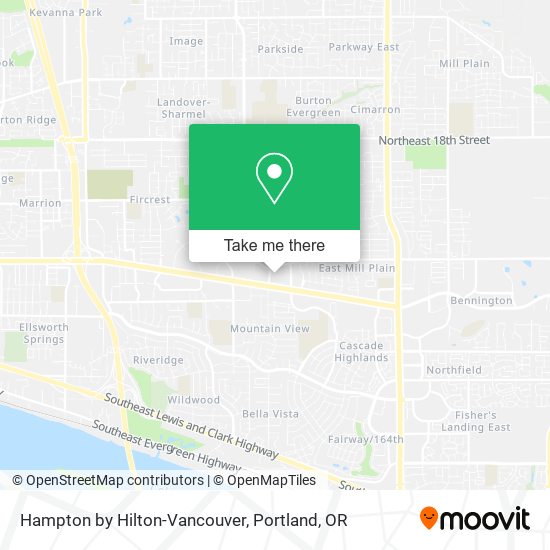 Hampton by Hilton-Vancouver map