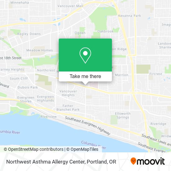 Mapa de Northwest Asthma Allergy Center