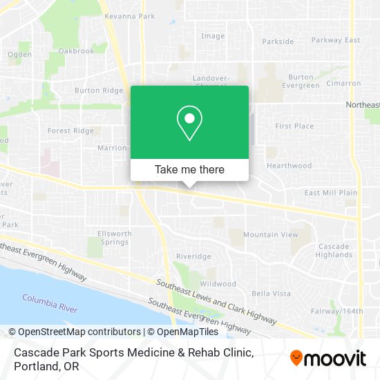 Mapa de Cascade Park Sports Medicine & Rehab Clinic