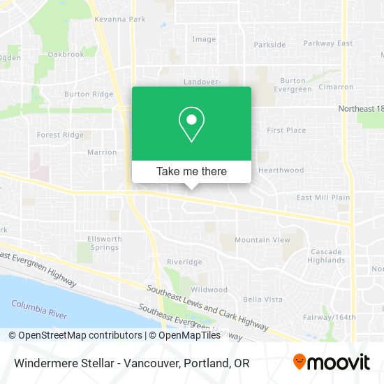 Windermere Stellar - Vancouver map