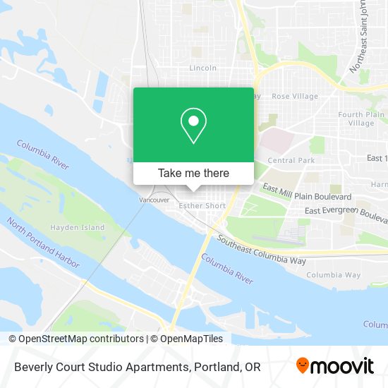 Mapa de Beverly Court Studio Apartments