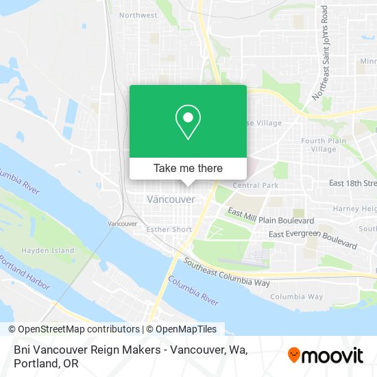 Bni Vancouver Reign Makers - Vancouver, Wa map