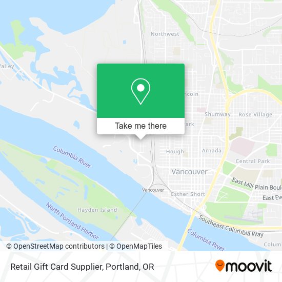 Mapa de Retail Gift Card Supplier
