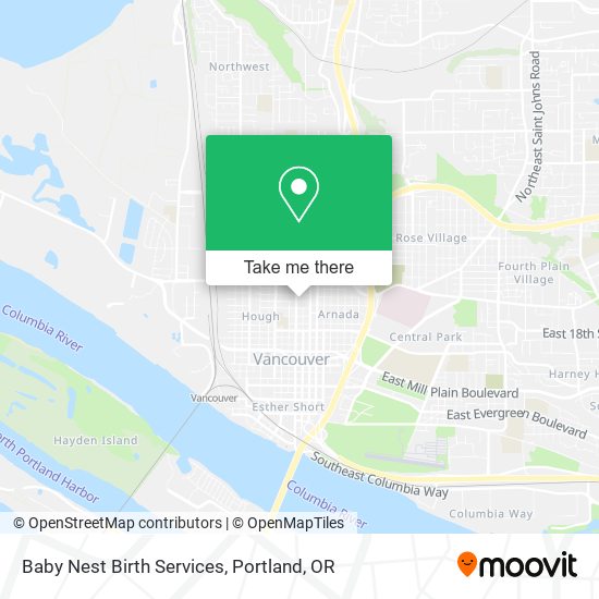 Baby Nest Birth Services map