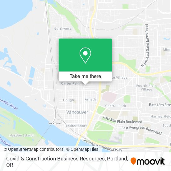 Covid & Construction Business Resources map