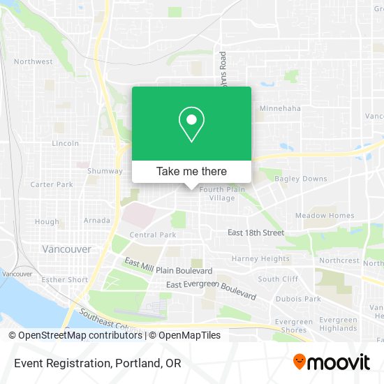 Event Registration map