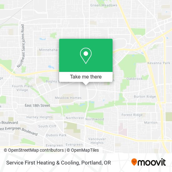 Service First Heating & Cooling map