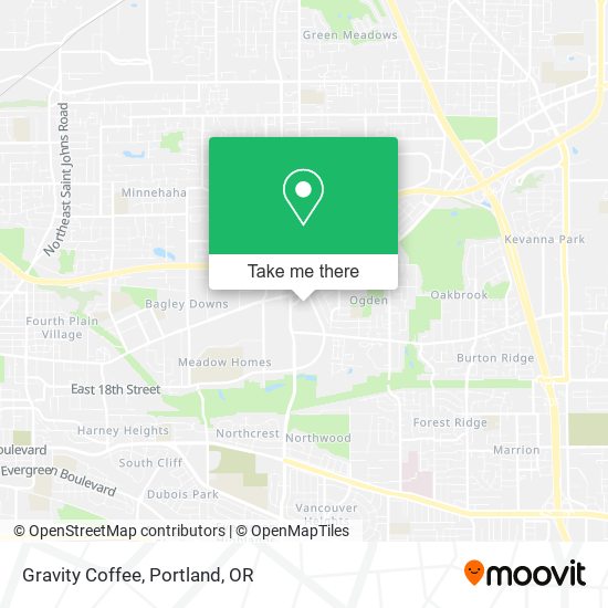 Gravity Coffee map