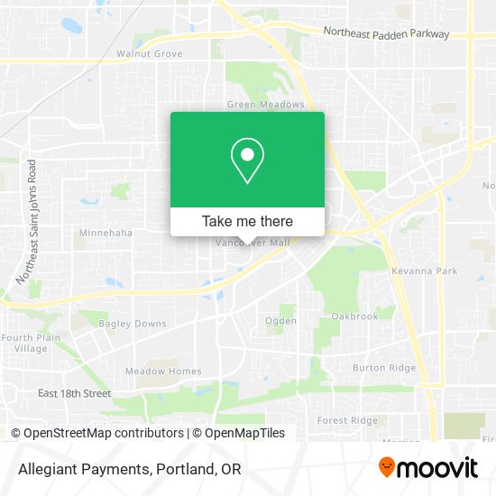 Allegiant Payments map