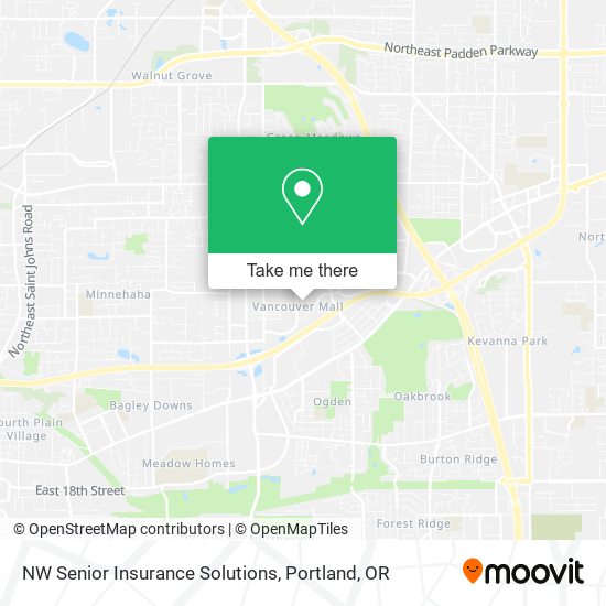 NW Senior Insurance Solutions map