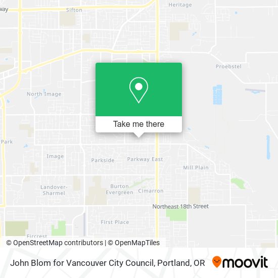 Mapa de John Blom for Vancouver City Council