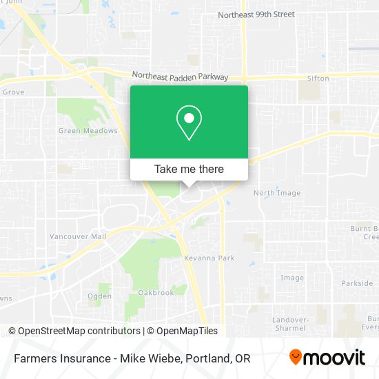 Farmers Insurance - Mike Wiebe map