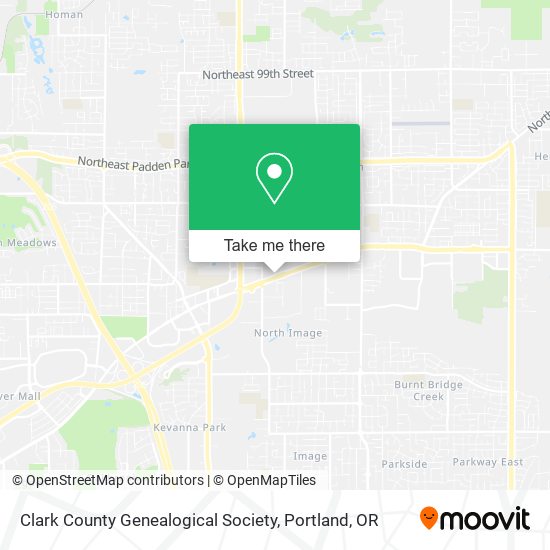 Clark County Genealogical Society map