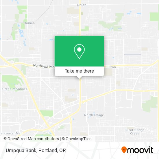 Umpqua Bank map