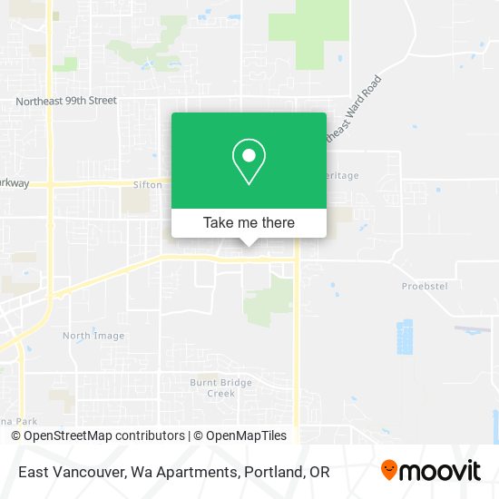Mapa de East Vancouver, Wa Apartments