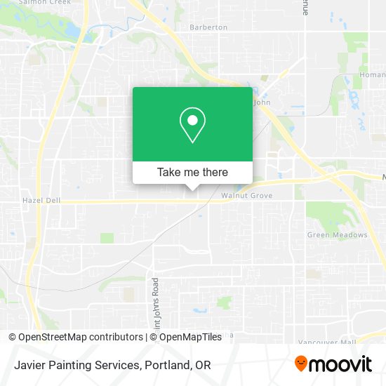 Javier Painting Services map