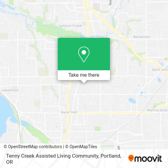 Tenny Creek Assisted Living Community map