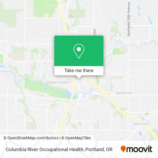 Mapa de Columbia River Occupational Health