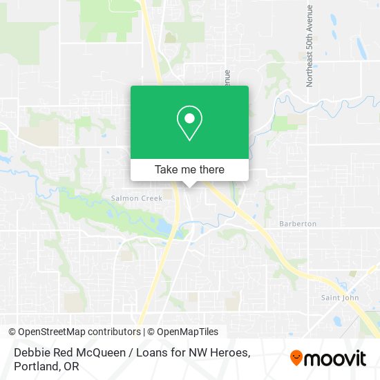 Mapa de Debbie Red McQueen / Loans for NW Heroes