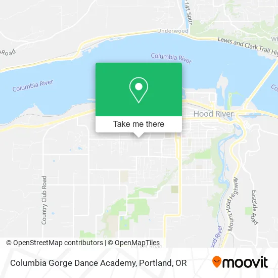 Mapa de Columbia Gorge Dance Academy