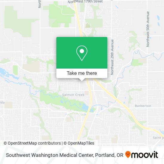Mapa de Southwest Washington Medical Center