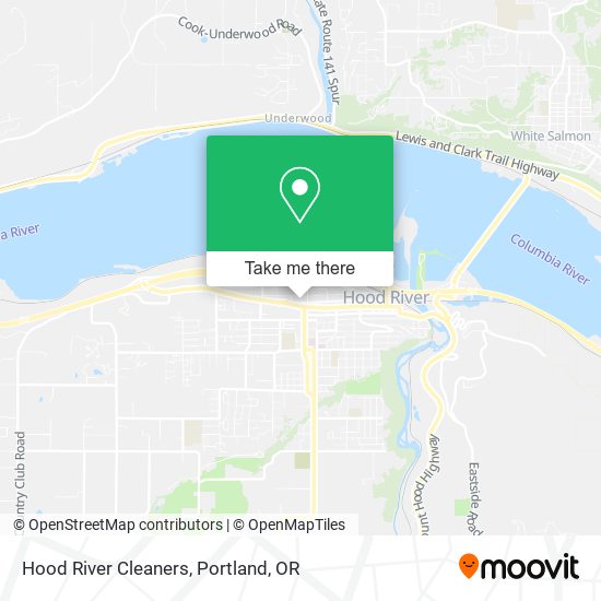 Hood River Cleaners map