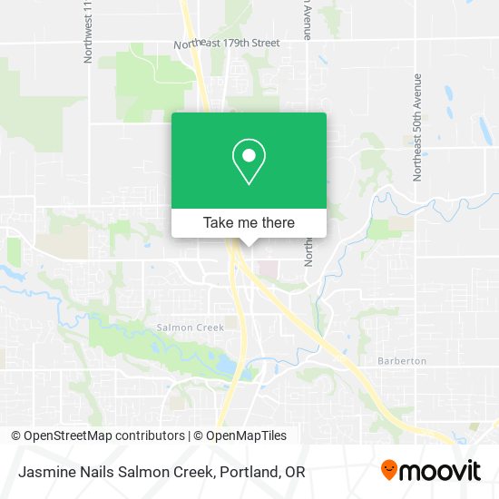 Mapa de Jasmine Nails Salmon Creek