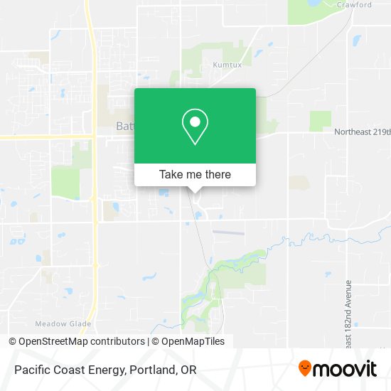 Mapa de Pacific Coast Energy