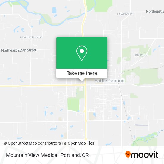 Mountain View Medical map