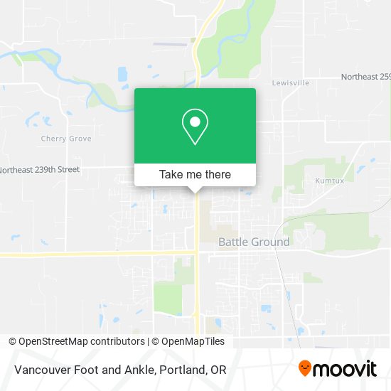 Vancouver Foot and Ankle map