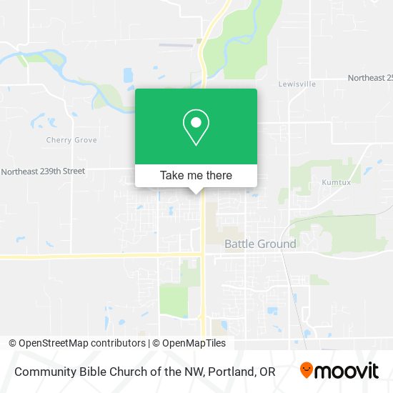 Community Bible Church of the NW map