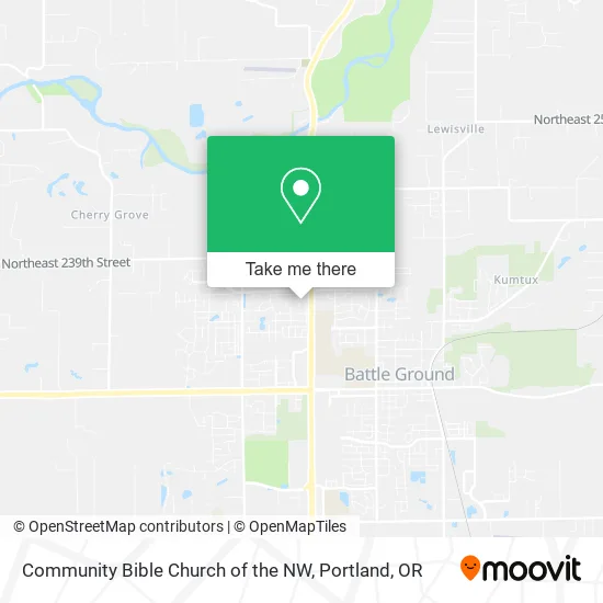 Community Bible Church of the NW map