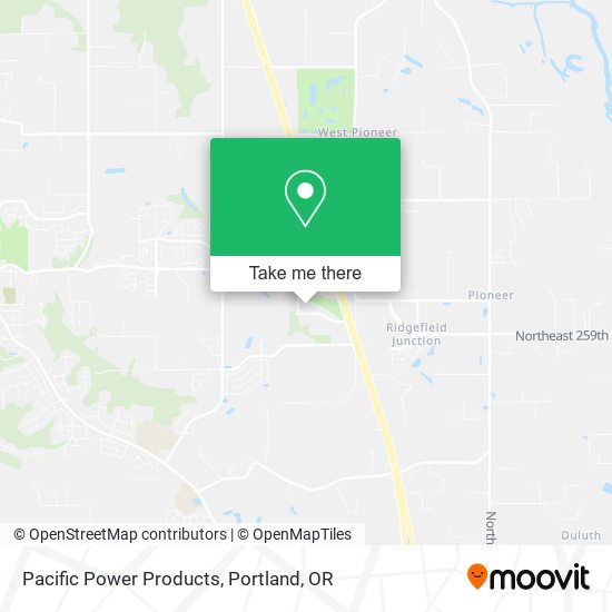 Pacific Power Products map