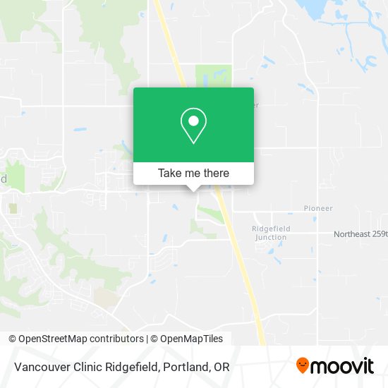 Mapa de Vancouver Clinic Ridgefield