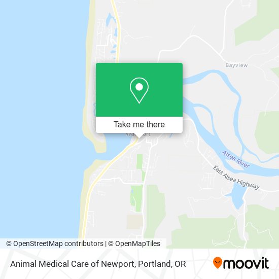 Animal Medical Care of Newport map