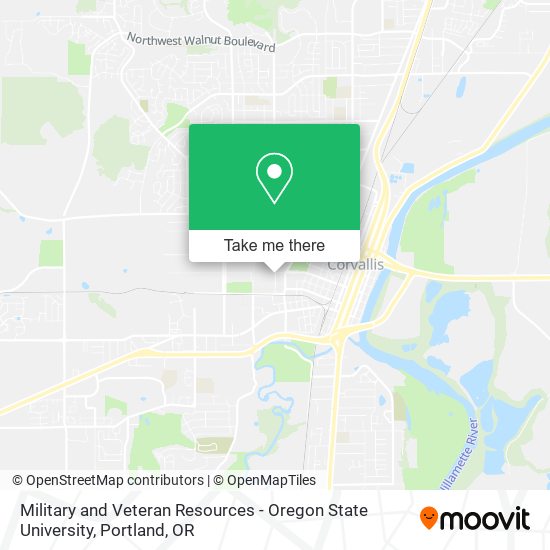 Mapa de Military and Veteran Resources - Oregon State University