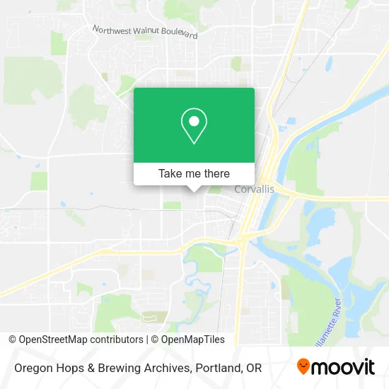 Mapa de Oregon Hops & Brewing Archives