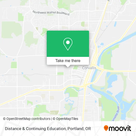 Distance & Continuing Education map