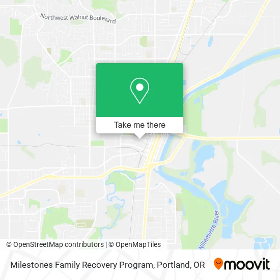 Milestones Family Recovery Program map
