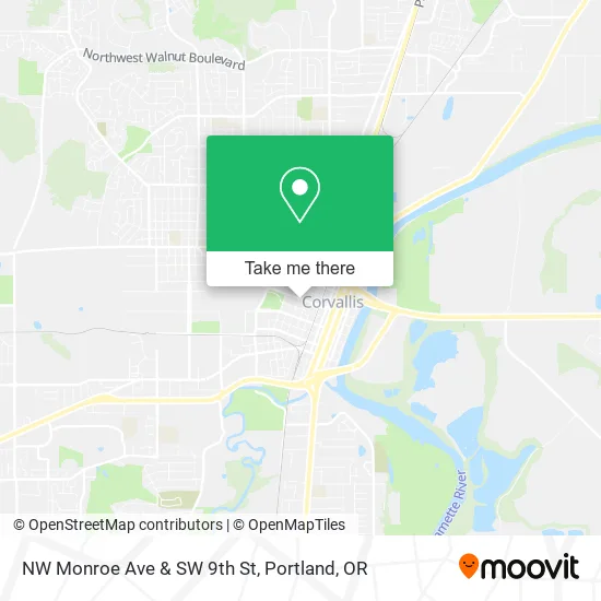 NW Monroe Ave & SW 9th St map