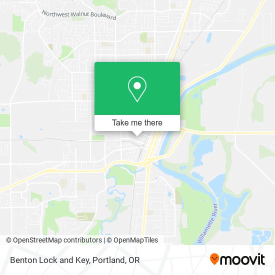 Benton Lock and Key map