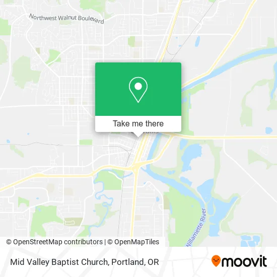 Mid Valley Baptist Church map